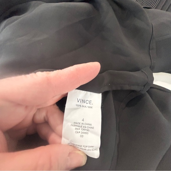 NWOT Vince 100% Silk Pintuck Tunic Dress - Picture 10 of 11